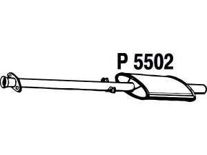 FENNO P5502 vidurinis duslintuvas 
 Išmetimo sistema -> Duslintuvas
SE021115201F, SE021115201G, SE021115315E