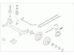 BOGE FORD-FIEST-RB003 vairavimo mechanizmas; rato pakaba 
 Ašies montavimas/vairavimo mechanizmas/ratai -> Prekių paieška pagal schemą