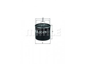 KNECHT OC 475 alyvos filtras 
 Filtrai -> Alyvos filtras
1520800QAG, 7700112686, 7700869029