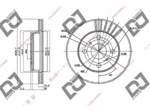 DJ PARTS BD1559 stabdžių diskas 
 Dviratė transporto priemonės -> Stabdžių sistema -> Stabdžių diskai / priedai
43512-10090, 4351210090