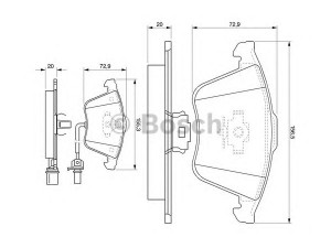 BOSCH 0 986 494 104 stabdžių trinkelių rinkinys, diskinis stabdys 
 Techninės priežiūros dalys -> Papildomas remontas
8E0 698 151 G, 4F0 698 151 A, 4F0 698 151 D