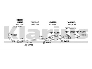 KLARIUS 930616U išmetimo sistema 
 Išmetimo sistema -> Išmetimo sistema, visa
