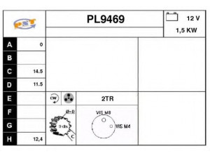 SNRA PL9469 starteris
2095150, 2098500, 2785560