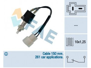 FAE 24330 stabdžių žibinto jungiklis 
 Stabdžių sistema -> Stabdžių žibinto jungiklis
84150-87201, 84340-87601-000, 84340-87602-000