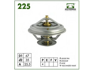 MTE-THOMSON 225.87 termostatas, aušinimo skystis 
 Aušinimo sistema -> Termostatas/tarpiklis -> Thermostat
077.121.113, 078.121.113.F, 078.121.113.G