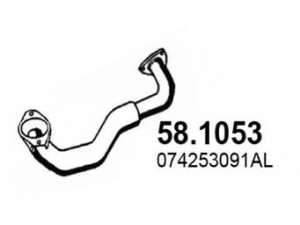 ASSO 58.1053 išleidimo kolektorius 
 Išmetimo sistema -> Išmetimo vamzdžiai
074253091AL, 074253091K