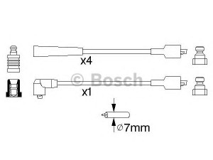 BOSCH 0 986 356 786 uždegimo laido komplektas 
 Kibirkšties / kaitinamasis uždegimas -> Uždegimo laidai/jungtys