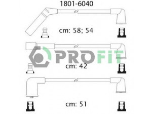 PROFIT 1801-6040 uždegimo laido komplektas 
 Kibirkšties / kaitinamasis uždegimas -> Uždegimo laidai/jungtys
33700A78B03, 96256433