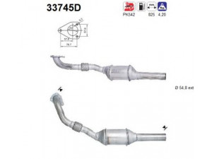 AS 33745D katalizatoriaus keitiklis 
 Išmetimo sistema -> Katalizatoriaus keitiklis
3A0253208JX, 3A0253208JX