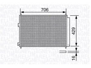 MAGNETI MARELLI 350203690000 kondensatorius, oro kondicionierius