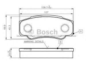BOSCH 0 986 TB2 433 stabdžių trinkelių rinkinys, diskinis stabdys 
 Techninės priežiūros dalys -> Papildomas remontas
4252 47, 77362274, 9949407, 9949408