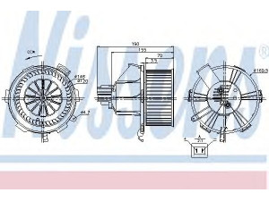 NISSENS 87085 vidaus pūtiklis 
 Šildymas / vėdinimas -> Orpūtė/dalys
13214734, 1845107, 13214734, 1845107
