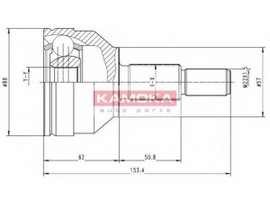 KAMOKA 6716 jungčių komplektas, kardaninis velenas 
 Ratų pavara -> Sujungimai/komplektas
93BG3B413DD