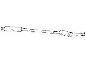 AKS DASIS SG12438 vidurinis duslintuvas 
 Išmetimo sistema -> Duslintuvas
82394951