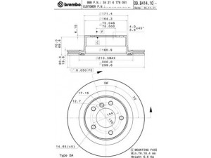 BRECO BV 8937 stabdžių diskas 
 Dviratė transporto priemonės -> Stabdžių sistema -> Stabdžių diskai / priedai
34216778051, 34216855005