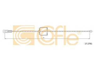 COFLE 17.2781 trosas, stovėjimo stabdys
8942940141, 8944238442