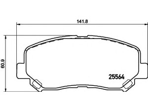 HELLA 8DB 355 020-511 stabdžių trinkelių rinkinys, diskinis stabdys 
 Techninės priežiūros dalys -> Papildomas remontas
K0Y13323Z, K0Y13328Z, K0Y13328ZA