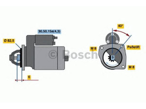 BOSCH 0 001 108 090 starteris 
 Elektros įranga -> Starterio sistema -> Starteris
12 41 7 501 668