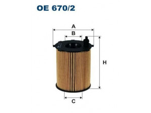 FILTRON OE670/2 alyvos filtras 
 Filtrai -> Alyvos filtras
55224598