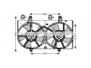AVA QUALITY COOLING DN7512 ventiliatorius, radiatoriaus 
 Aušinimo sistema -> Oro aušinimas
214815Y720