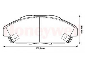 BENDIX 572354B stabdžių trinkelių rinkinys, diskinis stabdys 
 Techninės priežiūros dalys -> Papildomas remontas
45022SL0G00, 45022SM2000, 45022SM4G00