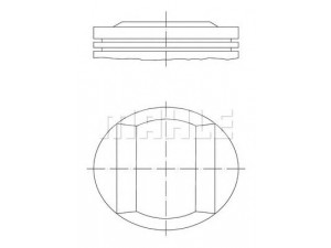 MAHLE ORIGINAL 005 21 00 stūmoklis 
 Variklis -> Cilindrai/stūmokliai
111 030 43 18