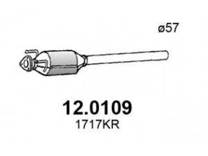 ASSO 12.0109 katalizatoriaus keitiklis 
 Išmetimo sistema -> Katalizatoriaus keitiklis
1349824080, 1349825080, 1352320080