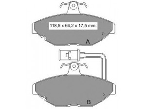 VEMA 833140 stabdžių trinkelių rinkinys, diskinis stabdys
RTGBP6560, GBP276