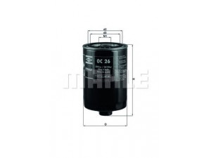 KNECHT OC 26 alyvos filtras 
 Filtrai -> Alyvos filtras
4912911351, 3917868R1, 01174418