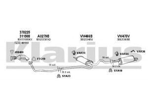KLARIUS 930694U išmetimo sistema 
 Išmetimo sistema -> Išmetimo sistema, visa
