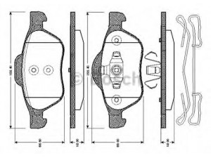 BOSCH 0 986 TB3 067 stabdžių trinkelių rinkinys, diskinis stabdys 
 Techninės priežiūros dalys -> Papildomas remontas
41 06 012 37R, 77 01 209 100, 77 01 209 670