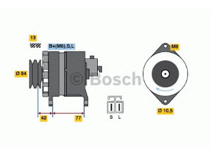 BOSCH 0 986 038 501 kintamosios srovės generatorius 
 Elektros įranga -> Kint. sr. generatorius/dalys -> Kintamosios srovės generatorius
23100 02N13, 23100 02N17, 23100 02N20