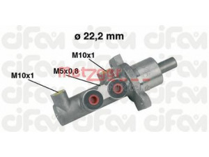 METZGER 202-344 pagrindinis cilindras, stabdžiai 
 Stabdžių sistema -> Pagrindinis stabdžių cilindras
9949551