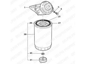 DELPHI 5871030 kuro filtras
F0NN9155AA, F0NN9155AB, F0NN9B155AB