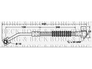 BORG & BECK BBH7412 stabdžių žarnelė 
 Stabdžių sistema -> Stabdžių žarnelės
04509996AC, 04509996AD, 04509996AE