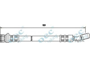 APEC braking HOS3251 stabdžių žarnelė 
 Stabdžių sistema -> Stabdžių žarnelės
46431SM4934, 46431SN7003, 46431SR3951