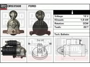 DELCO REMY DRS3568 starteris 
 Elektros įranga -> Starterio sistema -> Starteris
1085273, 4X4U11000AA, 4X4U11000AB