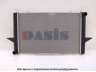 AKS DASIS 220510N radiatorius, variklio aušinimas 
 Aušinimo sistema -> Radiatorius/alyvos aušintuvas -> Radiatorius/dalys
8601353, 8603822