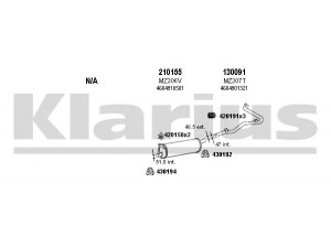 KLARIUS 600187E išmetimo sistema