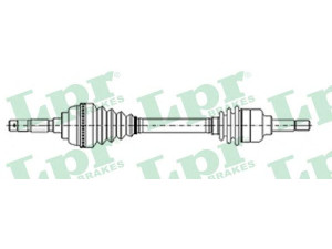 LPR DS21063 kardaninis velenas 
 Ratų pavara -> Kardaninis velenas
1059534, R97FX3219EA