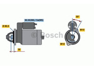 BOSCH 0 001 107 048 starteris
1516657R, 005 151 46 01, A 005 151 46 01