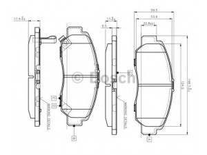 BOSCH 0 986 TB2 371 stabdžių trinkelių rinkinys, diskinis stabdys 
 Techninės priežiūros dalys -> Papildomas remontas
45022-S7A-E00, 45022-S7A-E50, 45022-SJF-305