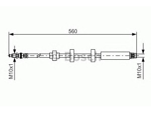 BOSCH 1 987 476 673 stabdžių žarnelė 
 Stabdžių sistema -> Stabdžių žarnelės
4806 44, 4806 58, 4806 44, 4806 58