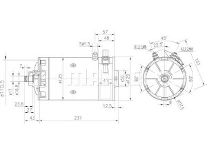 MAHLE ORIGINAL MM 153 elektrovariklis