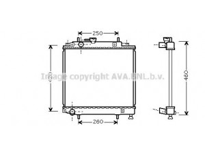 AVA QUALITY COOLING DU2058 radiatorius, variklio aušinimas 
 Aušinimo sistema -> Radiatorius/alyvos aušintuvas -> Radiatorius/dalys
1640097406, 1640097406000