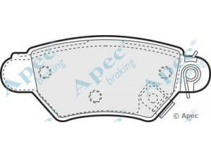 APEC braking PAD1024 stabdžių trinkelių rinkinys, diskinis stabdys 
 Techninės priežiūros dalys -> Papildomas remontas
09117717, 1605025, 1605039, 1605040