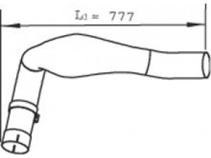 DINEX 48121 išleidimo kolektorius 
 Išmetimo sistema -> Išmetimo vamzdžiai
81.15205.5045