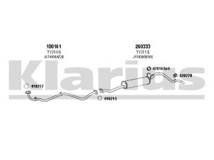 KLARIUS 900265E išmetimo sistema 
 Išmetimo sistema -> Išmetimo sistema, visa