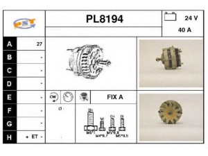 SNRA PL8194 kintamosios srovės generatorius