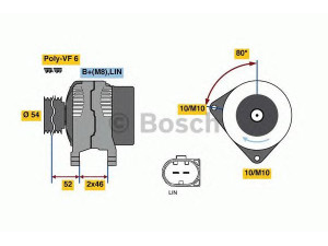 BOSCH 0 986 047 960 kintamosios srovės generatorius 
 Elektros įranga -> Kint. sr. generatorius/dalys -> Kintamosios srovės generatorius
1074769, 1376501, 1387927, 1506300
